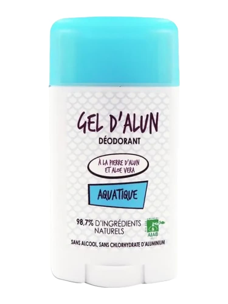 Gel d'Alun Déodorant en Gel Pierre d'Alun & Aloe Vera Parfum Aquatique 50 ml